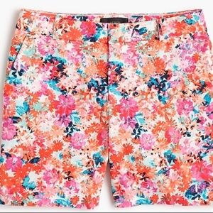 J. Crew Brushstroke Marigold Shorts 0 xs